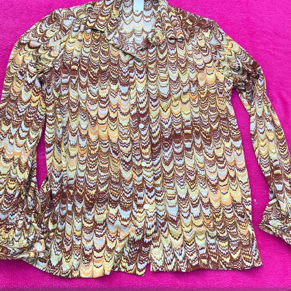 Vintage VERA nylon blouse EXC.condition, size 12 - Picture 2 of 7